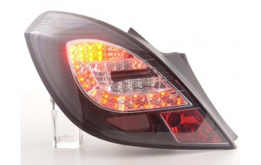 LED taillights set Opel Corsa D 3 door 06 10 black