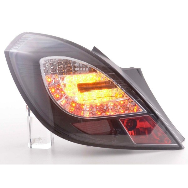 LED taillights set Opel Corsa D 3 door 06 10 black