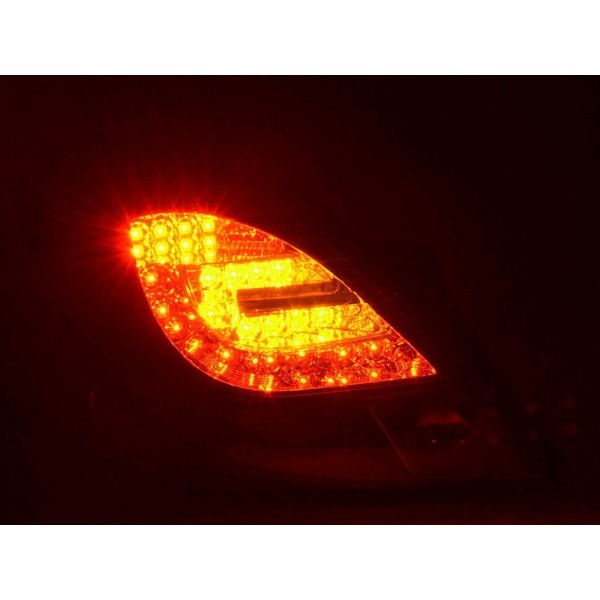 LED taillights set Opel Corsa D 3 door 06 10 black
