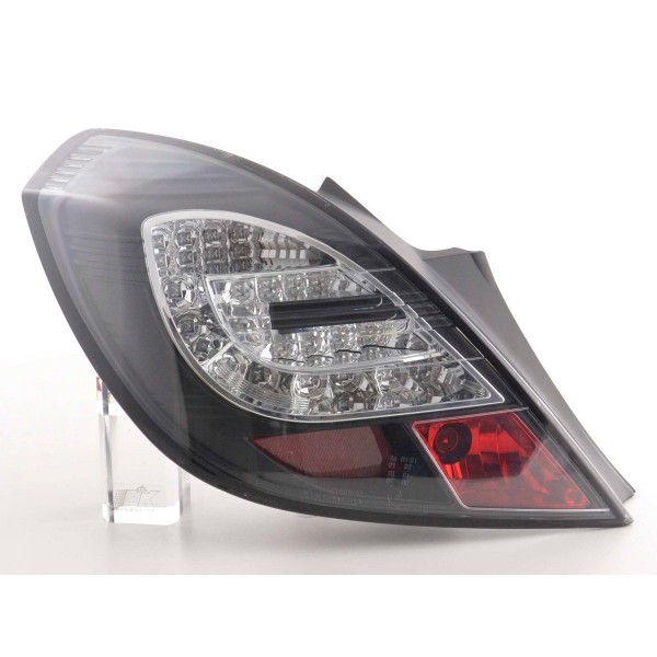 LED taillights set Opel Corsa D 3 door 06 10 black