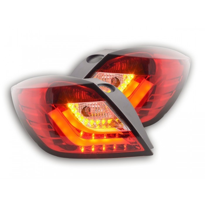 LED taillights set Opel Astra H GTC 04 08 red clear