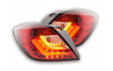 LED taillights set Opel Astra H GTC 04 08 red clear