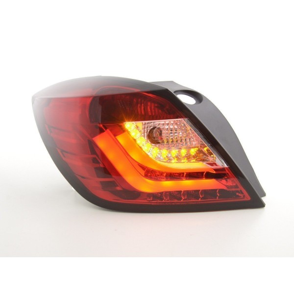 LED taillights set Opel Astra H GTC 04 08 red clear