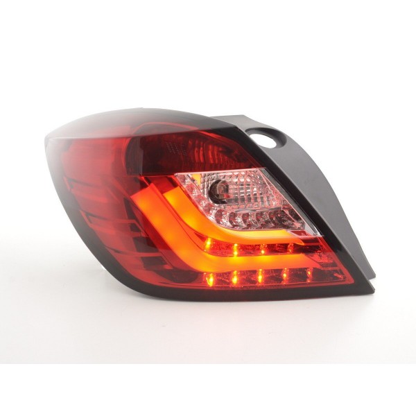 LED taillights set Opel Astra H GTC 04 08 red clear