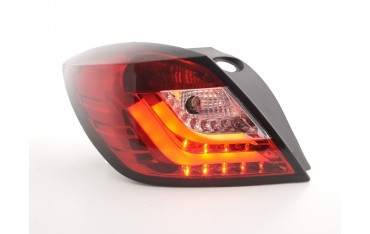 LED taillights set Opel Astra H GTC 04 08 red clear