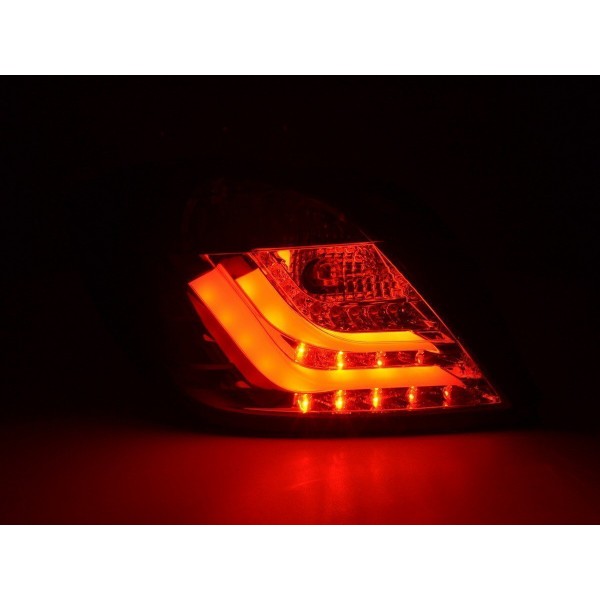 LED taillights set Opel Astra H GTC 04 08 red clear