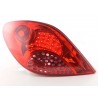 LED taillights set Peugeot 207 06 09 red