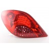 LED taillights set Peugeot 207 06 09 red