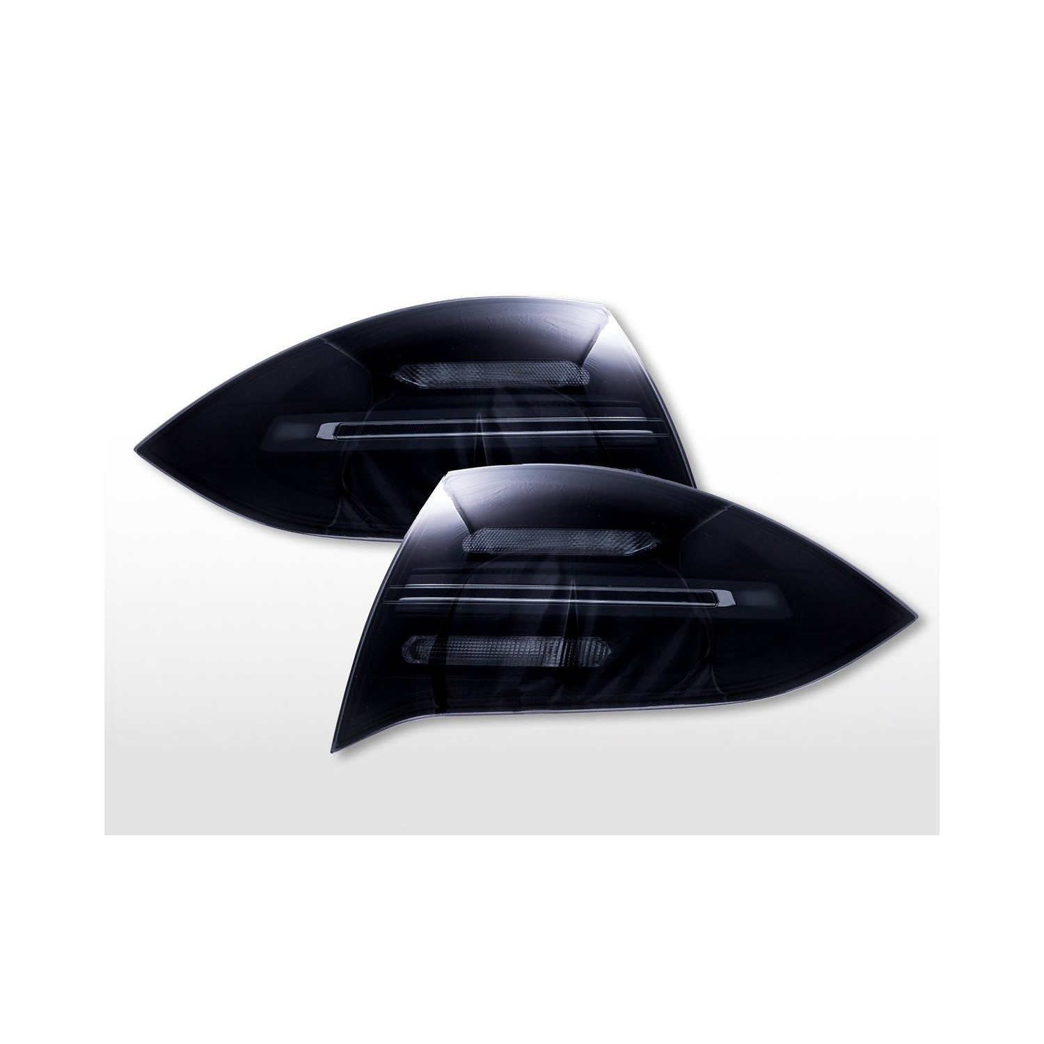 LED taillights Porsche Cayenne 92A 2011 2014 black smoke