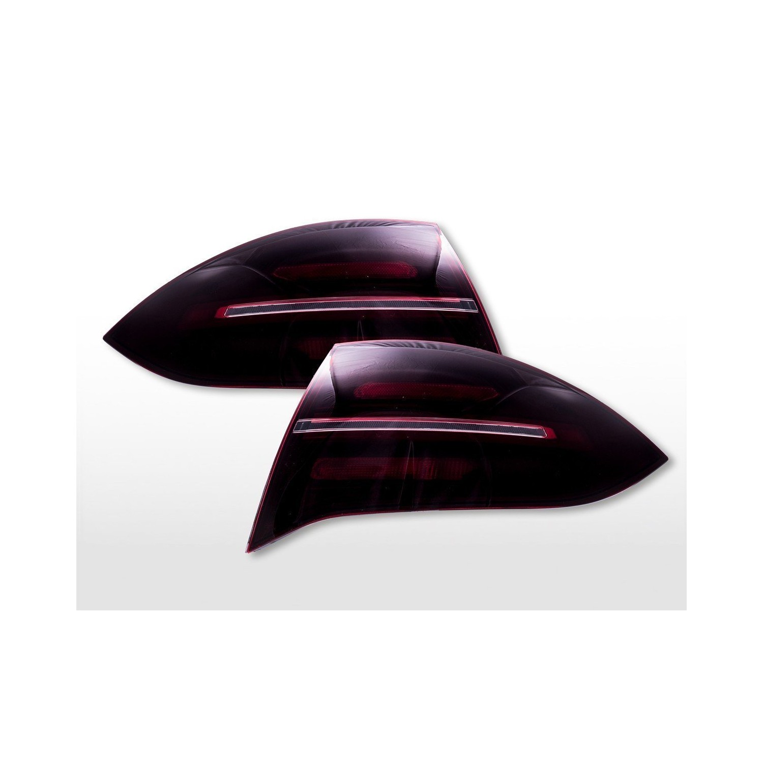 LED taillights Porsche Cayenne 92A 2011 2014 black red clear