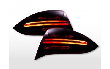 LED taillights Porsche Cayenne 92A 2011 2014 black red clear