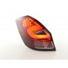 LED taillights set Skoda Fabia 5 door from 2007 clear red