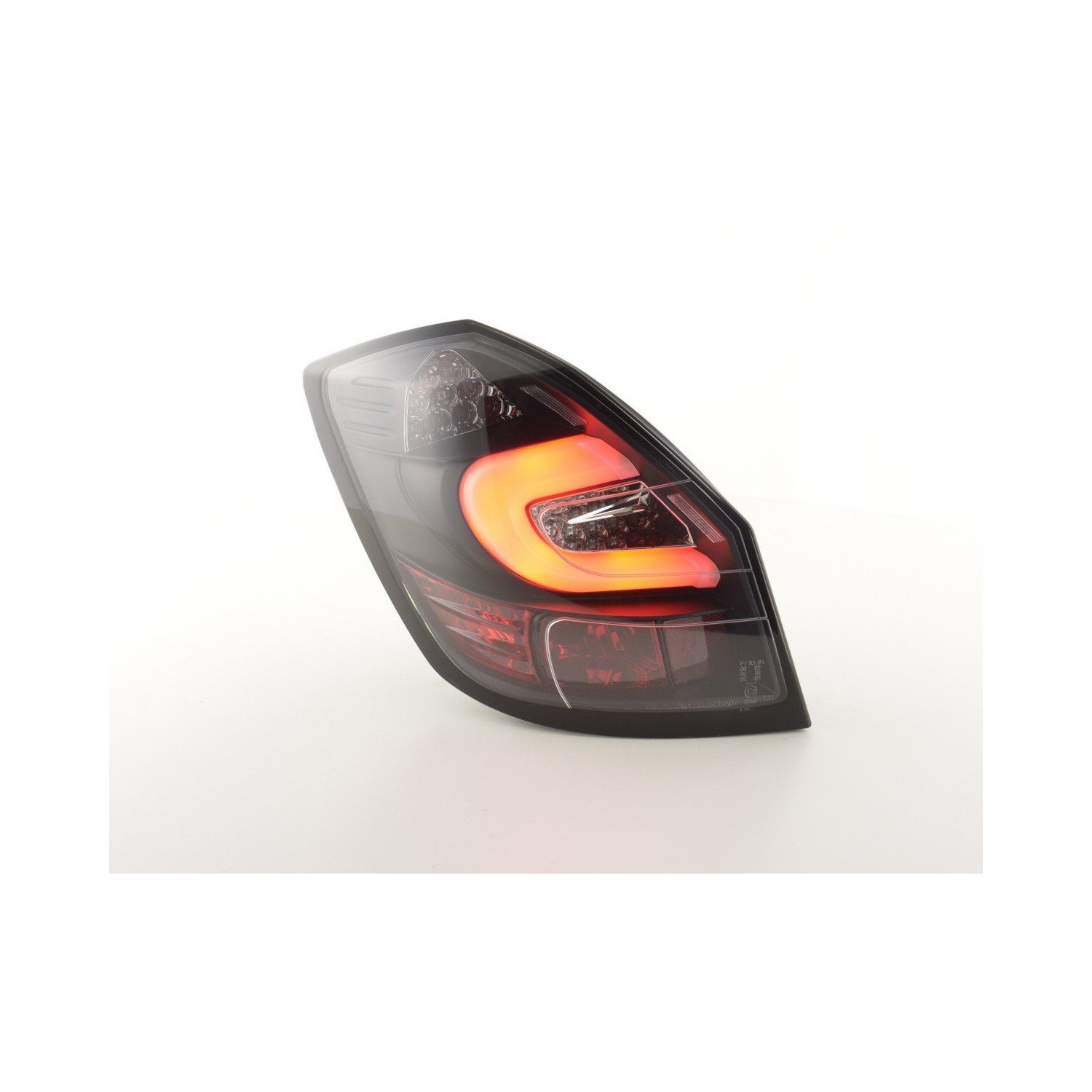 LED taillights set Skoda Fabia 5 door from 2007 black