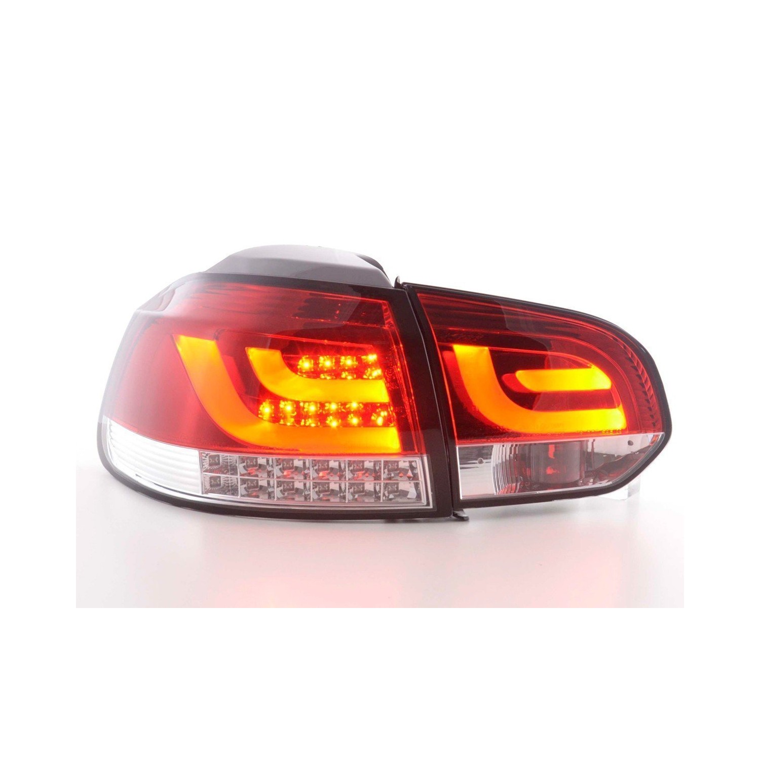 LED taillights set VW Golf 6 type 1K 2008 to 2012 red clear with LED indicators