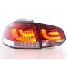 LED taillights set VW Golf 6 type 1K 2008 to 2012 red clear with LED indicators