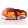 LED taillights set VW Golf 6 type 1K 2008 to 2012 red clear with LED indicators