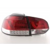 LED taillights set VW Golf 6 type 1K 2008 to 2012 red clear with LED indicators