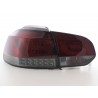 LED taillights set VW Golf 6 type 1K 2008 to 2012 red black with LED indicators