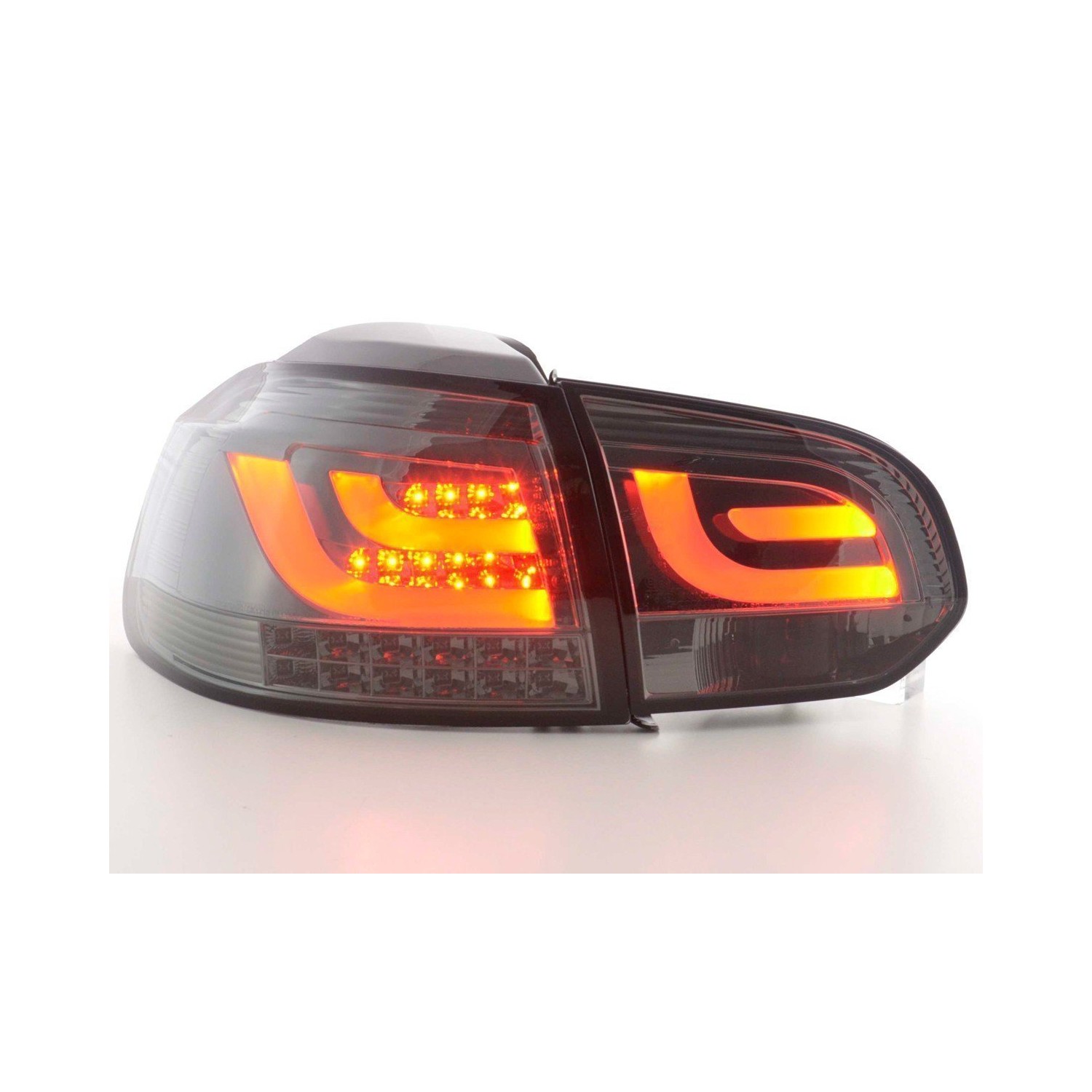 LED taillights set VW Golf 6 type 1K 2008 2012 black with LED indicators