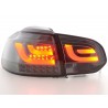 LED taillights set VW Golf 6 type 1K 2008 2012 black with LED indicators