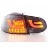 LED taillights set VW Golf 6 type 1K 2008 2012 black with LED indicators