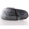 LED taillights set VW Golf 6 type 1K 2008 2012 black with LED indicators