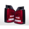LED taillights VW T5 2003 2010 red clear