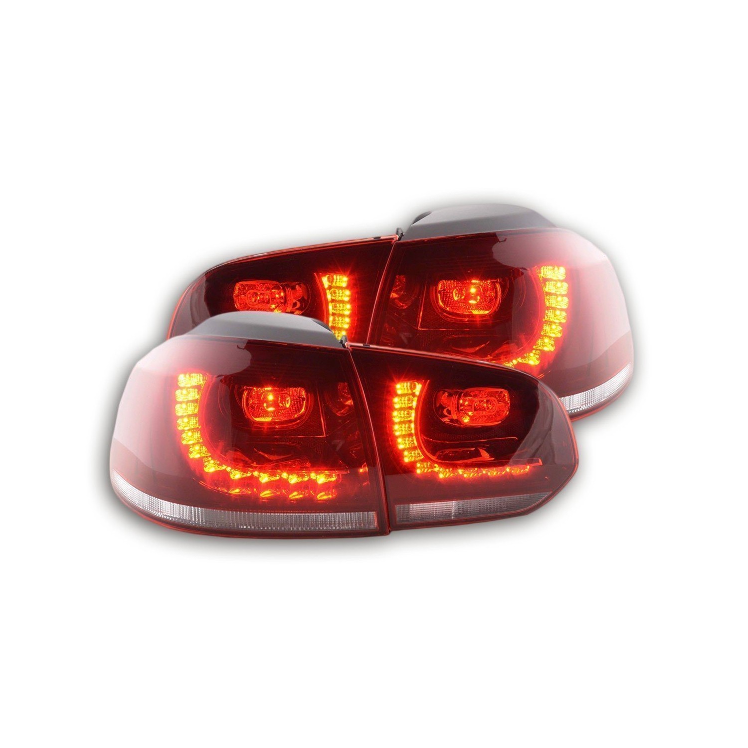 LED taillights set VW Golf 6 type 1K 2008 2012 red clear