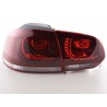 LED taillights set VW Golf 6 type 1K 2008 2012 red clear