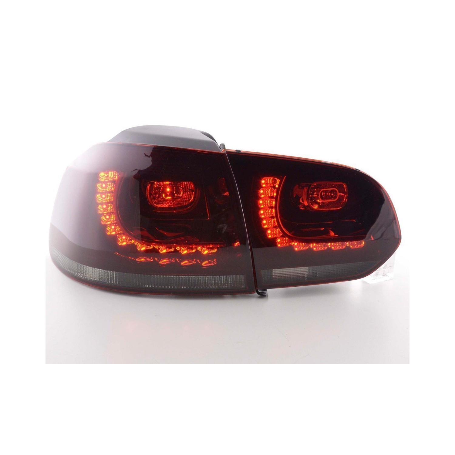 LED taillights set VW Golf 6 Type 1K 2008 2012 red black GTI look