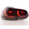 LED taillights set VW Golf 6 Type 1K 2008 2012 red black GTI look