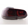 LED taillights set VW Golf 6 Type 1K 2008 2012 red black GTI look