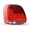 LED taillights set VW Polo 6R from 2009 clear red