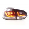 LED taillights set VW Golf 6 type 1K 2008 2012 black for right hand drive