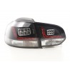LED taillights set VW Golf 6 type 1K 2008 2012 black for right hand drive