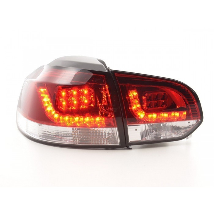 LED taillights set VW Golf 6 type 1K 2008 2012 clear red for right hand drive