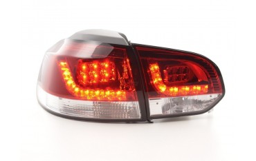 LED taillights set VW Golf 6 type 1K 2008 2012 clear red for right hand drive