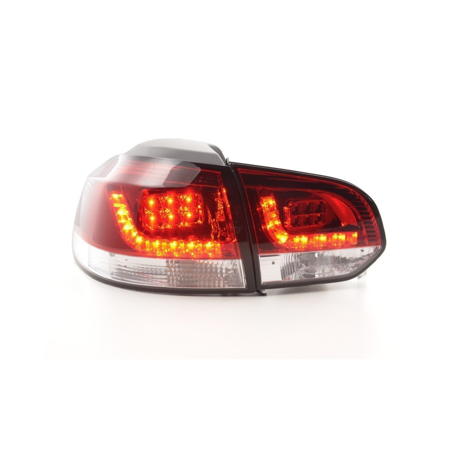 LED taillights set VW Golf 6 type 1K 2008 2012 clear red for right hand drive