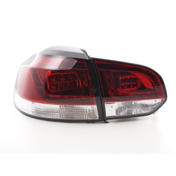 LED taillights set VW Golf 6 type 1K 2008 2012 clear red for right hand drive