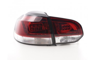 LED taillights set VW Golf 6 type 1K 2008 2012 clear red for right hand drive