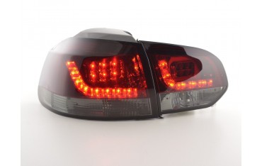 LED taillights set VW Golf 6 type 1K 2008 2012 red black for right hand drive