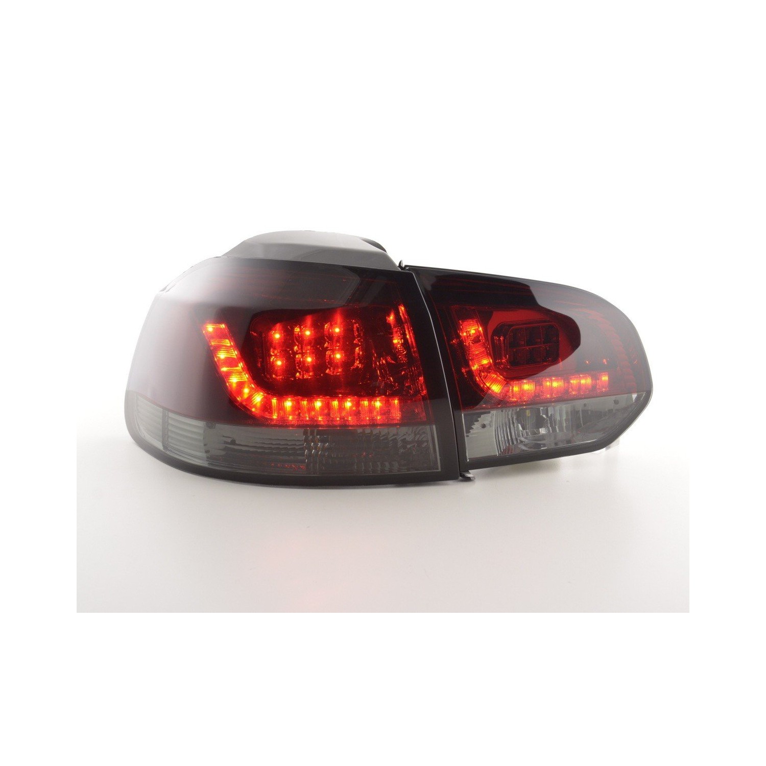 LED taillights set VW Golf 6 type 1K 2008 2012 red black for right hand drive