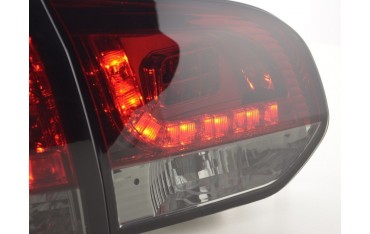 LED taillights set VW Golf 6 type 1K 2008 2012 red black for right hand drive