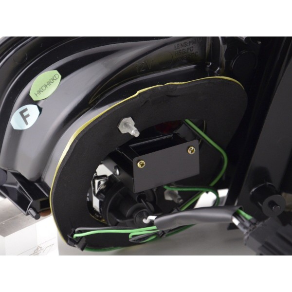 LED taillights set VW Golf 6 type 1K 2008 2012 red black for right hand drive