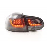 LED taillights set VW Golf 6 type 1K 2008 2012 black for right hand drive