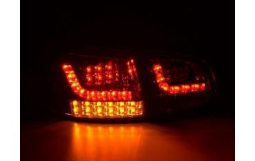 LED taillights set VW Golf 6 type 1K 2008 2012 red black with LED indicators for right hand drive