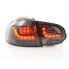 LED taillights set VW Golf 6 type 1K 2008 2012 black with LED indicators for right hand drive