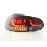 LED taillights set VW Golf 6 1K 08 13 red black