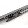 Universal rails for sports seats with adjusting lever