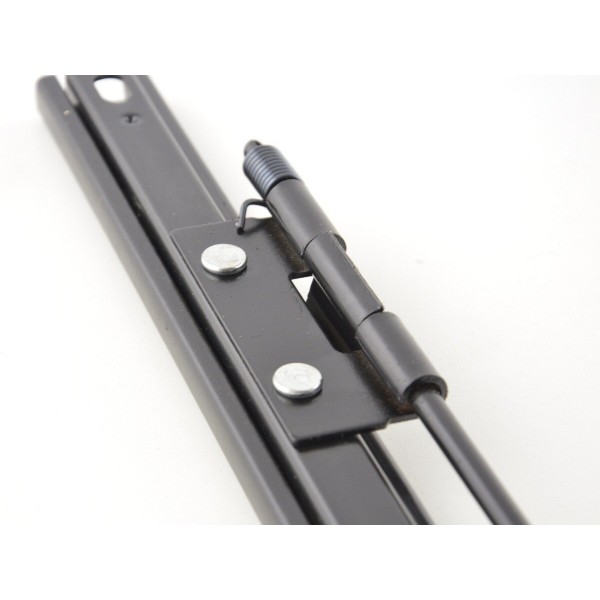 Universal rails for sports seats with adjusting lever